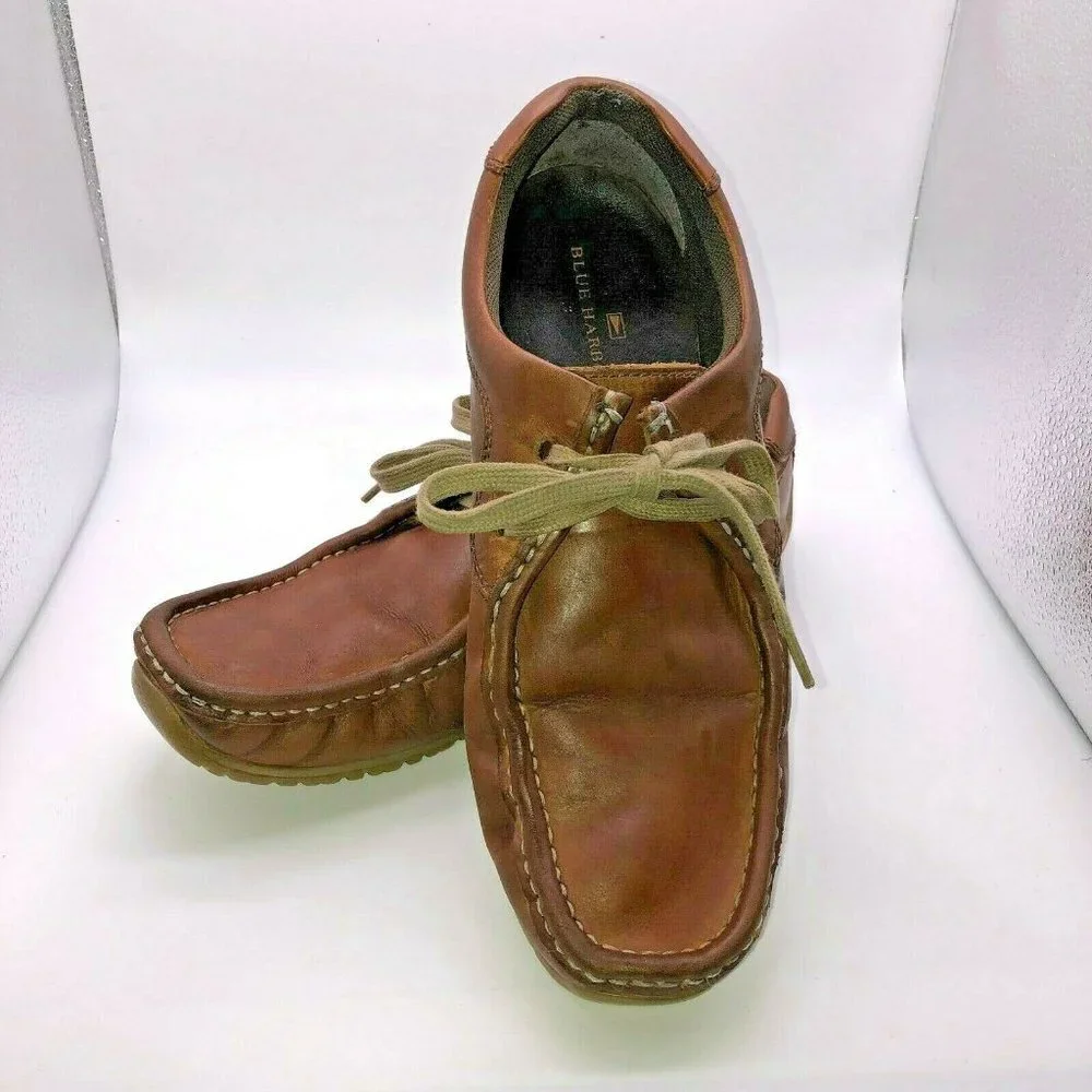 Marks and Spencer Blue Harbour Men's Size 8 ? Brown Leather Lace Up Shoes